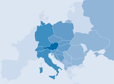Markets of UNIQA Group Austria (map)