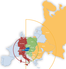 Starke Präsenz in Zentral-, Ost- und Südeuropa (Landkarte)