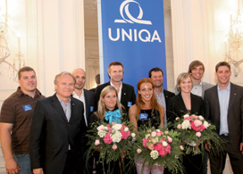 Nationale und internationale Werbepartner aus dem Leistungssport präsentierten sich den Wiener Medien. (Bild)