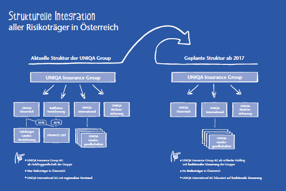 Strukturelle Integration aller Risikoträger in Österreich (Grafik)