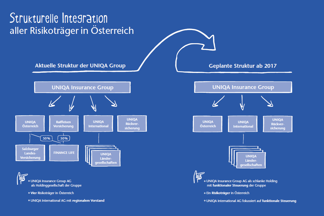 Strukturelle Integration aller Risikoträger in Österreich (Grafik)