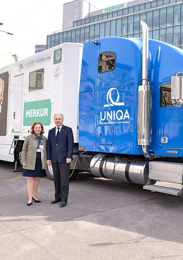 Der alte UNIQA Truck (Foto)